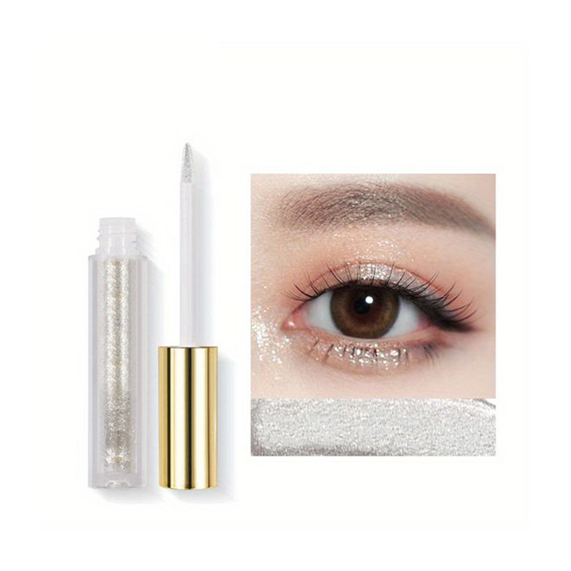 ظلال العيون السائلة بالترتر اللؤلؤي عصا دودة القز