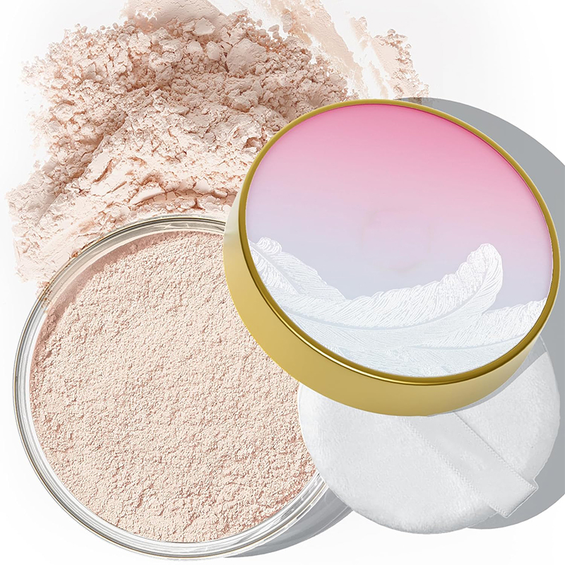 مسحوق الخبز الخالي من التلك، بودرة الوجه السائبة غير اللامعة