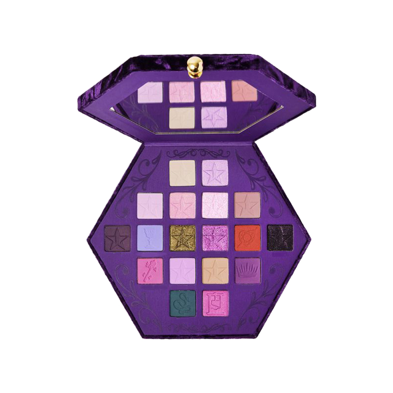 لوحة ظلال عيون نباتية أرجوانية ملكية مكونة من 18 لونًا