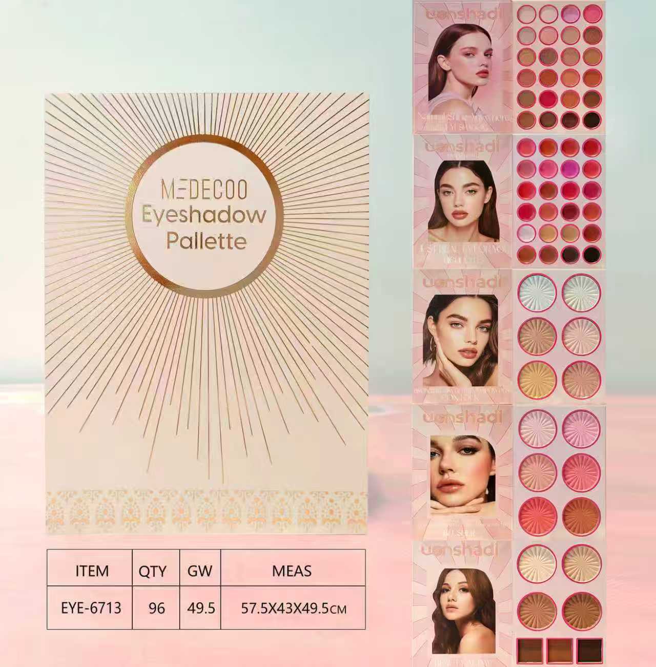 18 لونًا من ظلال العيون المقاومة للماء والعرق